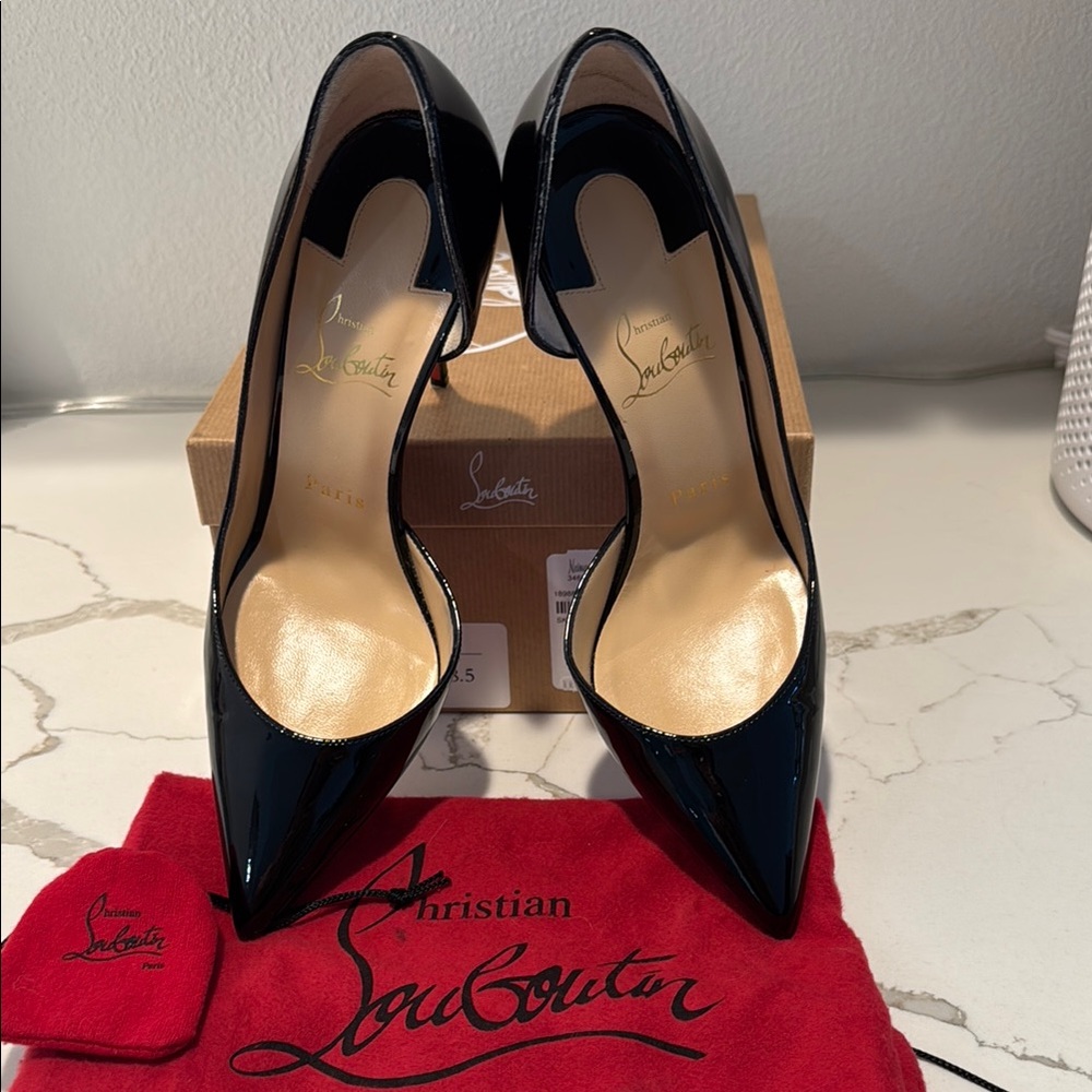Christian Louboutin Iriza 100 Black Patent - Picture 11 of 16